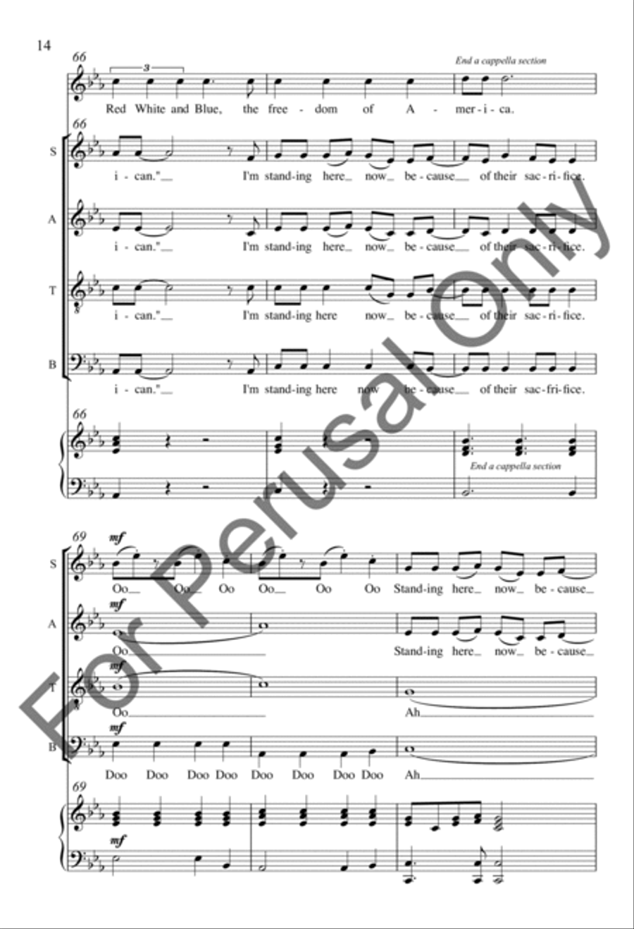 American Flag American Flag 4-Part scores gallery preview page 13