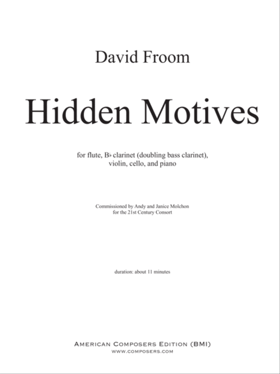 [Froom] Hidden Motives Small Ensemble scores gallery preview page 3