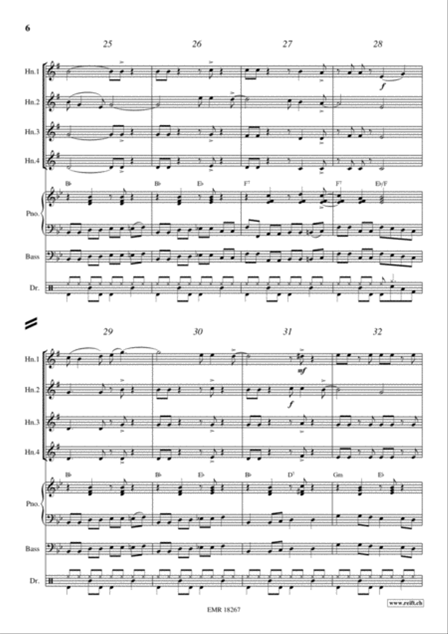 Kumbaya Horn scores gallery preview page 6