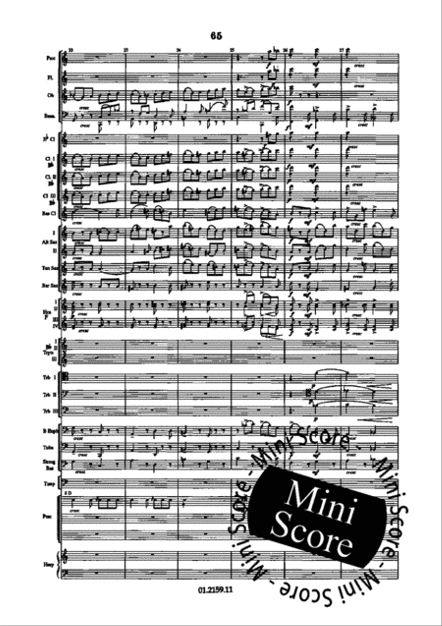Dance Suite Concert Band scores gallery preview page 73
