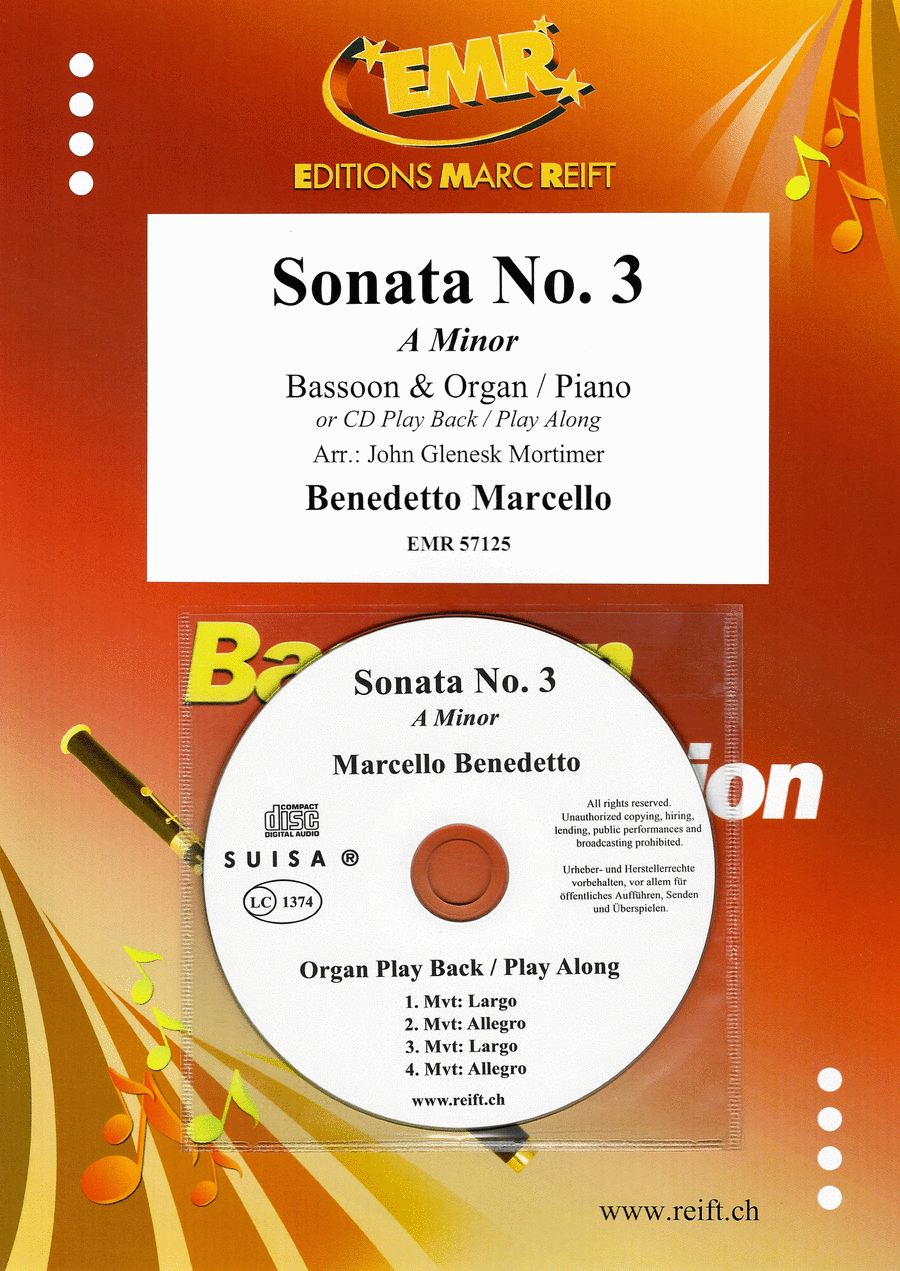 Sonata No. 3 Bassoon Solo scores gallery preview page 1