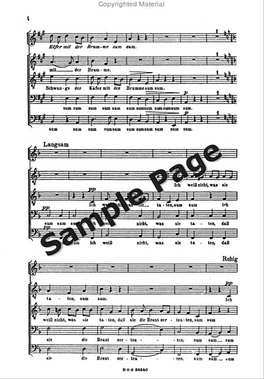 Gebhard Es Sass Ein Kaefer TTBB scores gallery preview page 5