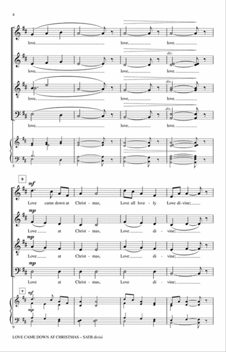 Love Came Down at Christmas Divisi scores gallery preview page 3