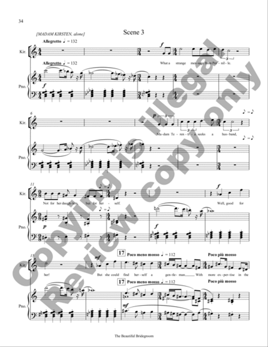 The Beautiful Bridegroom (Piano/Vocal Score) Choir scores gallery preview page 16