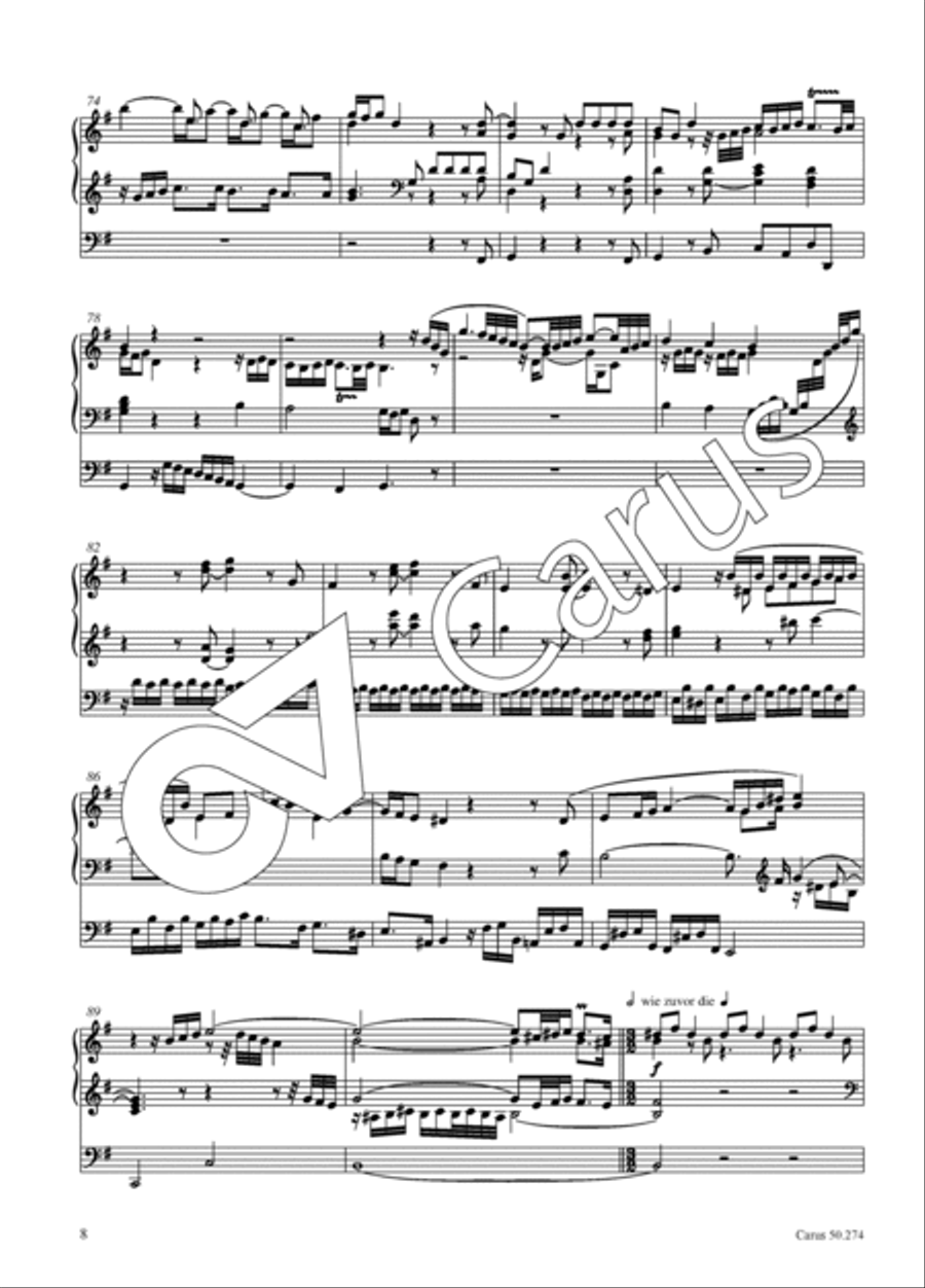Praeludio in G major for organ Organ Solo scores gallery preview page 9