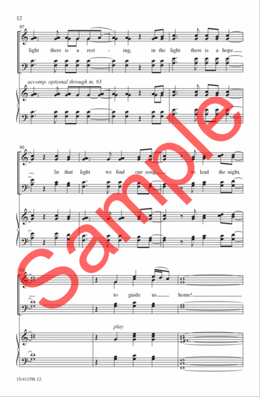 Let Me Believe Let Me Believe 4-Part scores gallery preview page 12