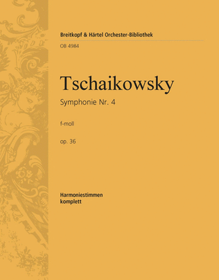 Book cover for Symphony No. 4 in F minor Op. 36