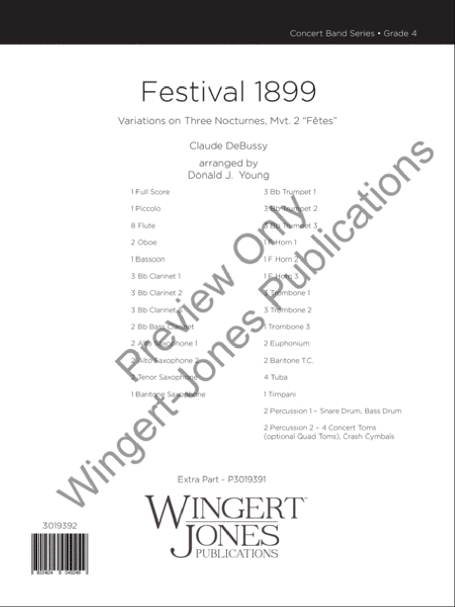 Festival 1899 (Score) Concert Band scores gallery preview page 2