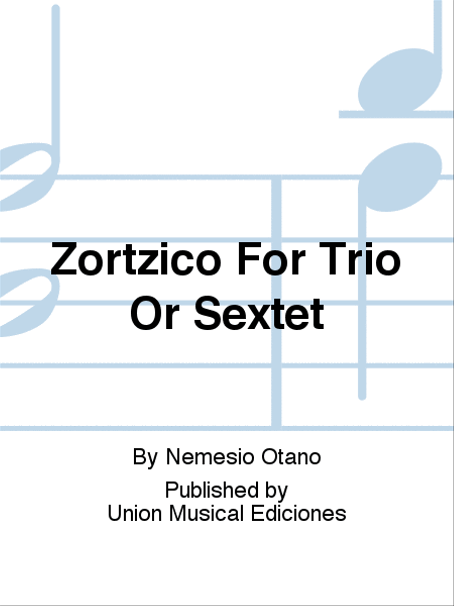Zortzico For Trio Or Sextet Score scores gallery preview page 1