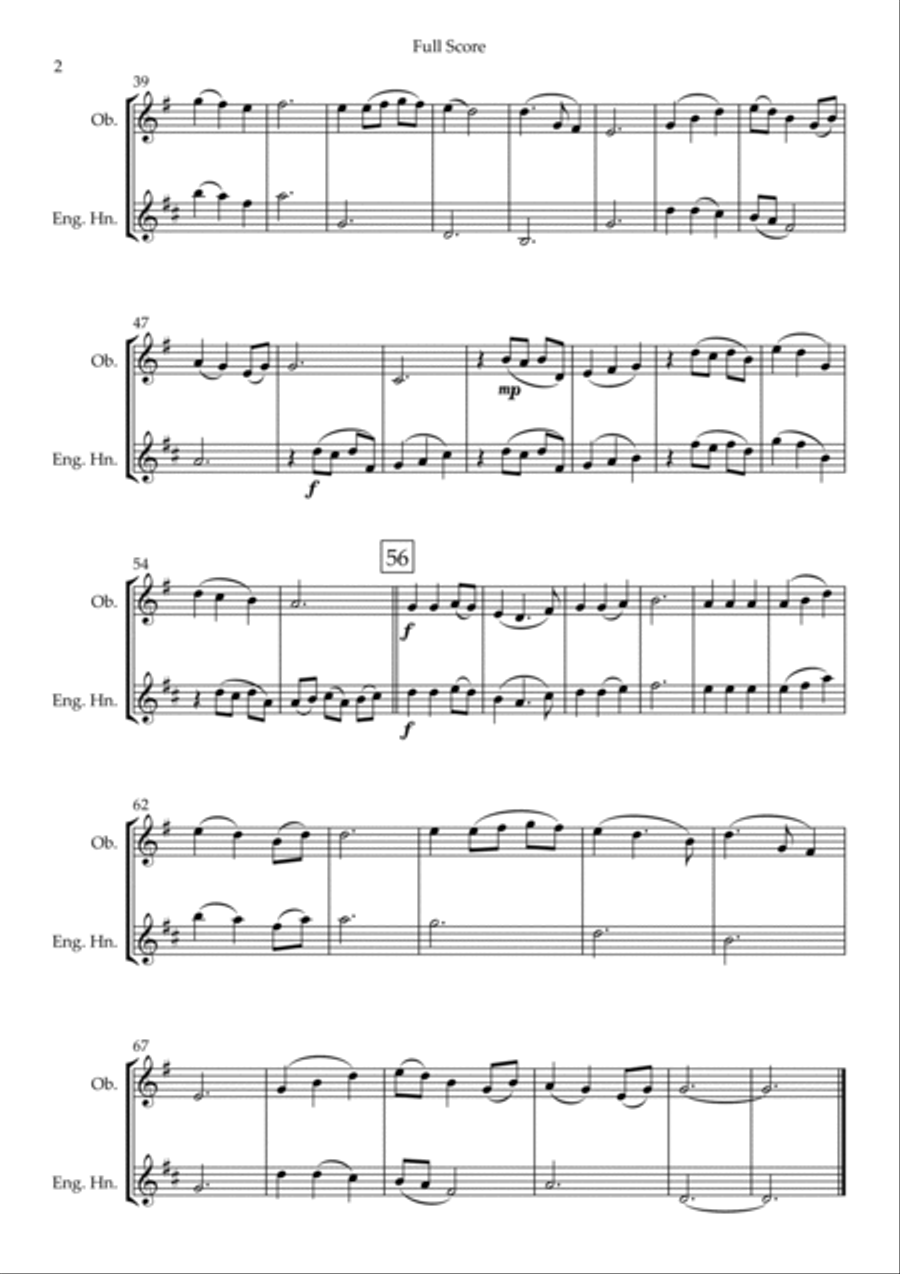 Be Thou My Vision Woodwind Duet scores gallery preview page 2