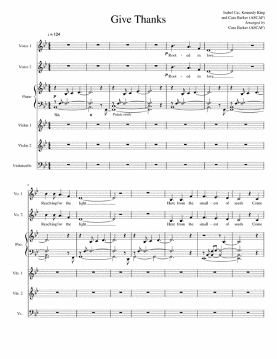 Give Thanks SA scores gallery preview page 1