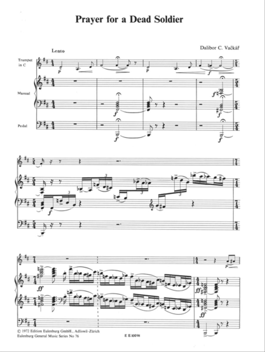 Prayer for a dead soldier Trumpet scores gallery preview page 2