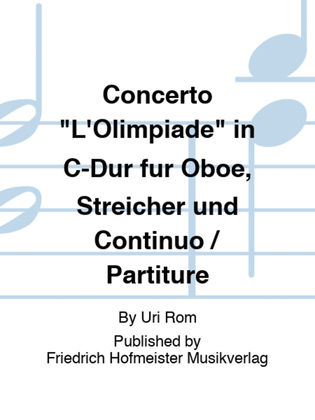 Concerto "L'Olimpiade" in C-Dur fur Oboe, Streicher und Continuo / Partiture