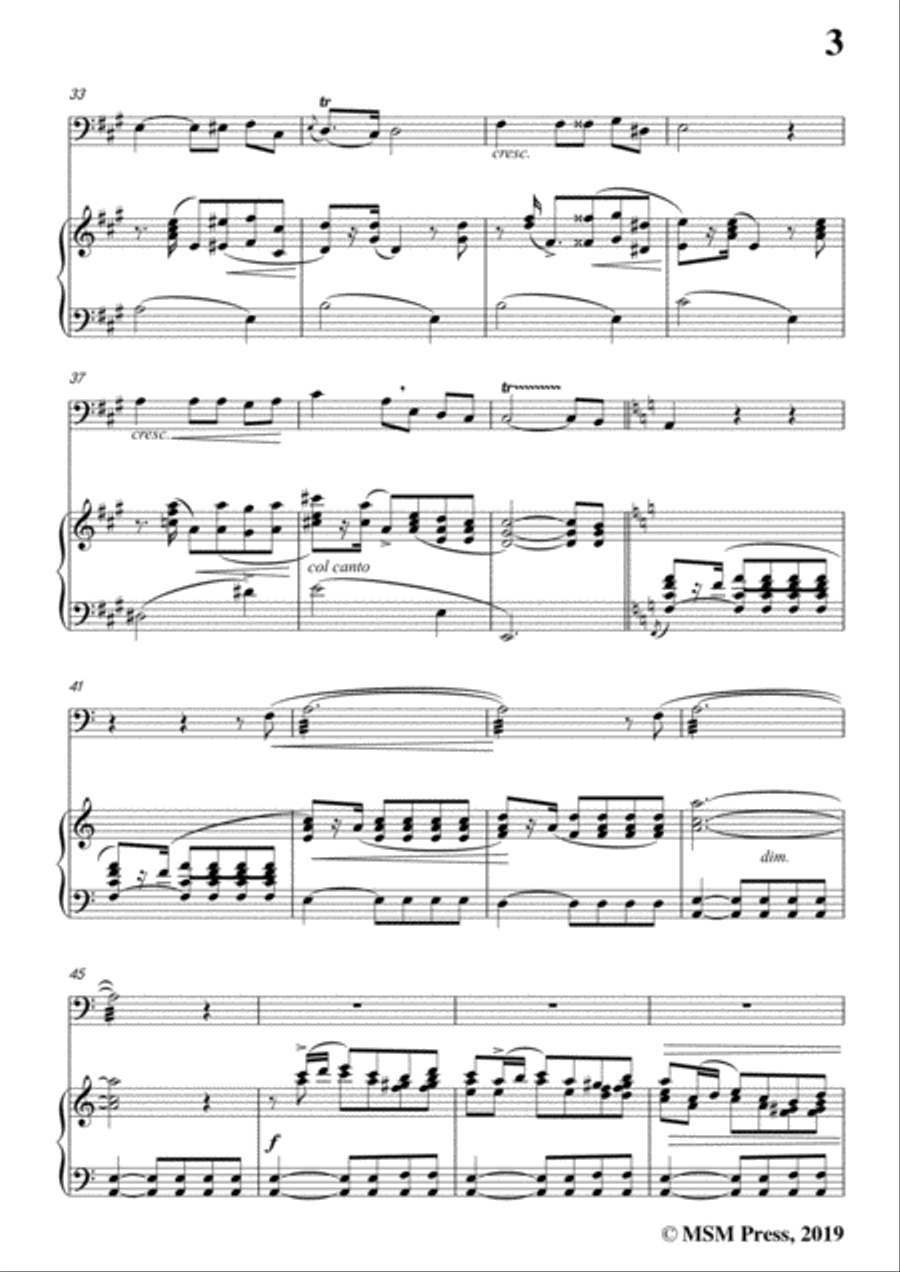 Tosti-Penso!, for Cello and Piano Piano scores gallery preview page 5