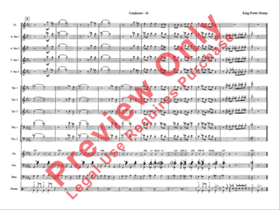 King Porter Stomp Jazz Ensemble scores gallery preview page 24