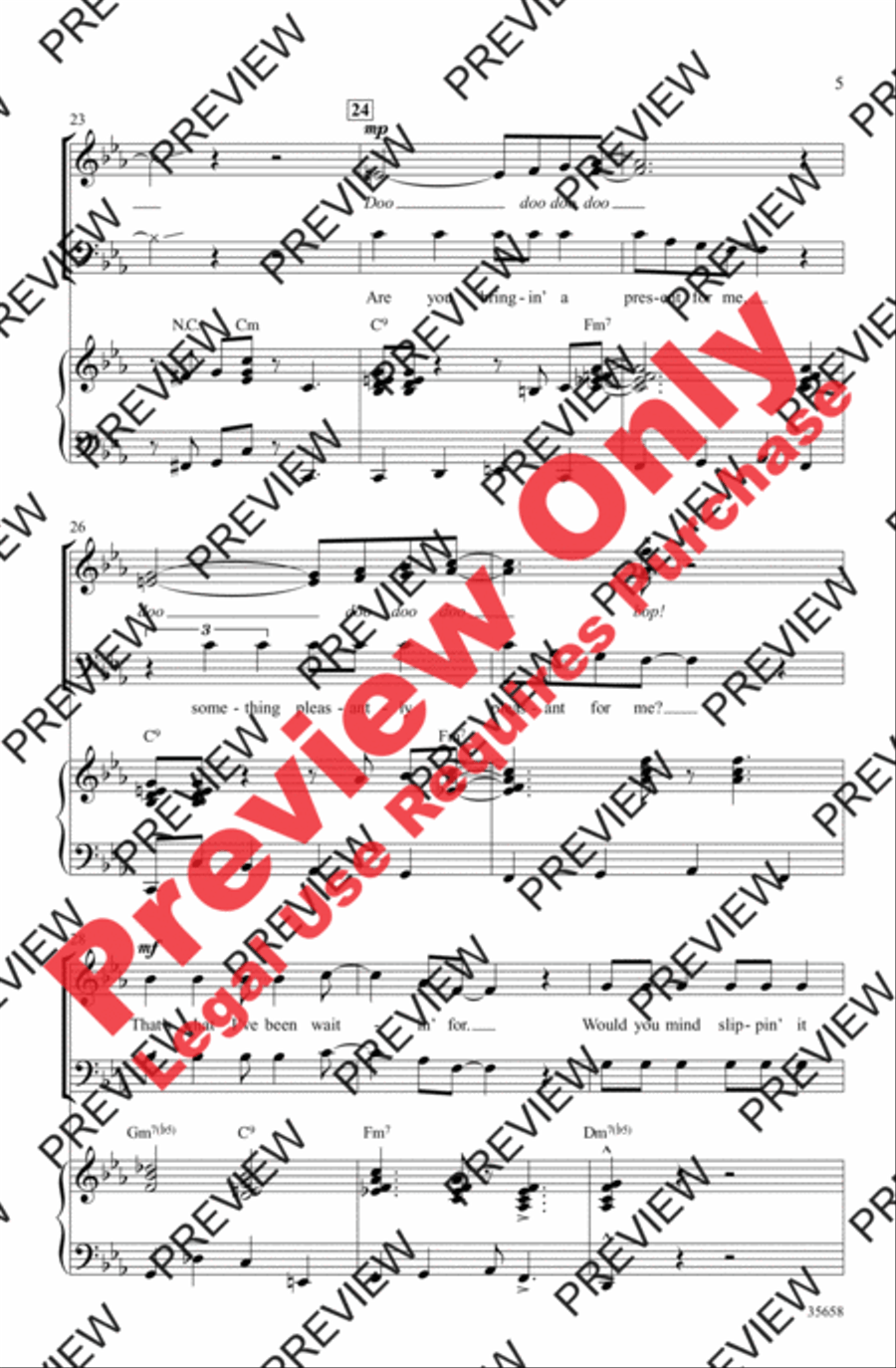 'Zat You, Santa Claus? 4-Part scores gallery preview page 5