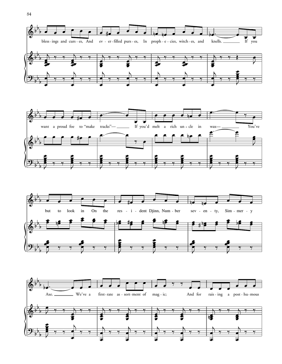 My Name Is John Wellington Wells (from The Sorcerer) Voice scores gallery preview page 2