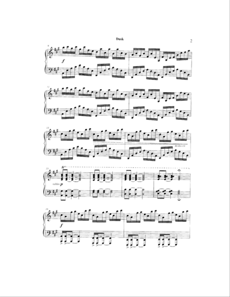 Dusk Piano Solo scores gallery preview page 2