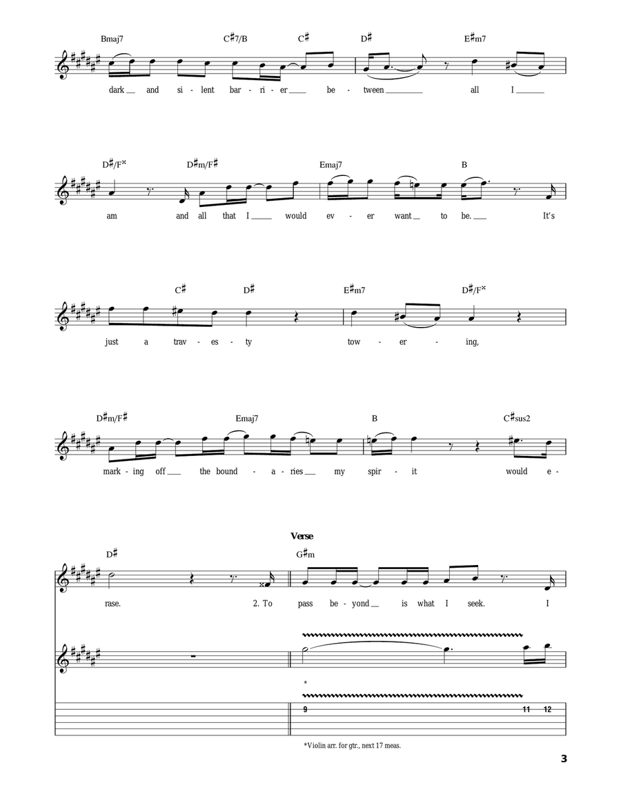 The Wall Acoustic Guitar scores gallery preview page 3