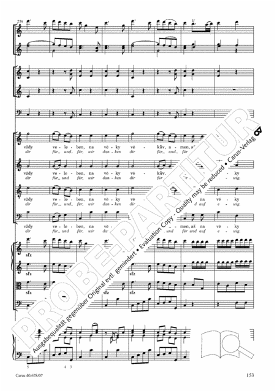 Missa pastoralis bohemica 4-Part scores gallery preview page 166