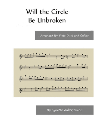 Will the Circle Be Unbroken - Flute Duet with Guitar Chords