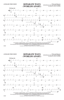 Separate Ways (Worlds Apart): Auxiliary Percussion