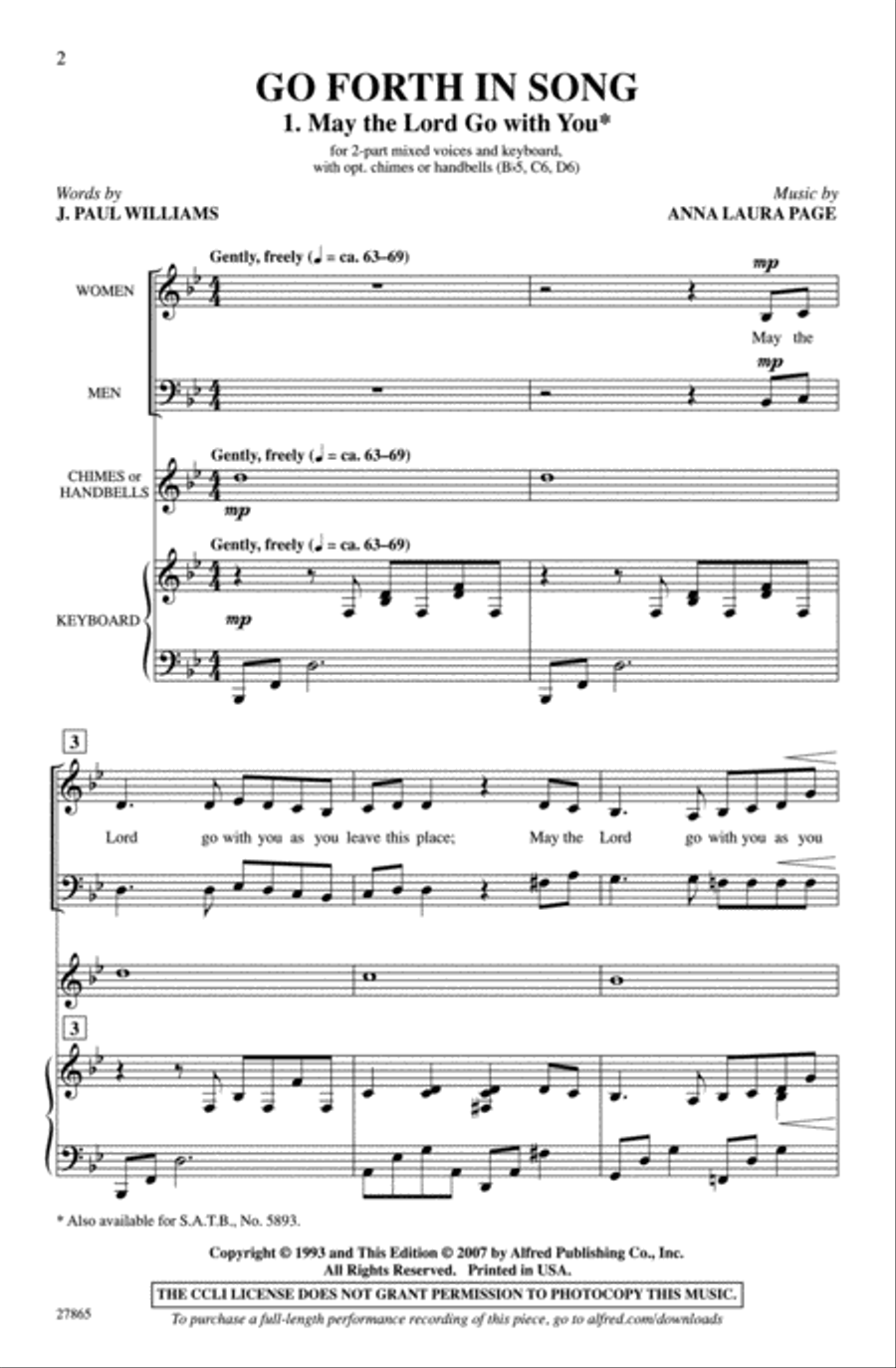 Go Forth in Song 2-Part scores gallery preview page 2