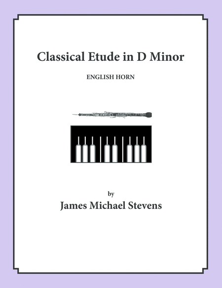 Classical Etude in D Minor - English Horn & Piano image number null