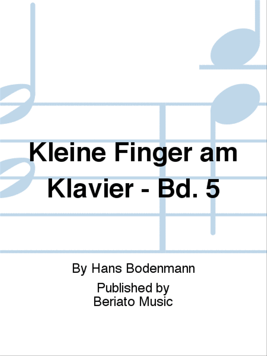 Kleine Finger am Klavier - Bd. 5