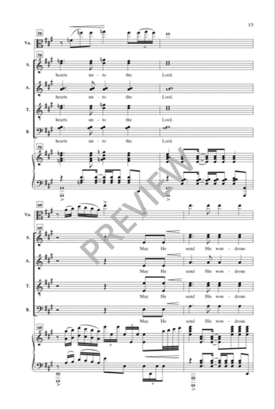 For the Sake of Our Children 4-Part scores gallery preview page 16