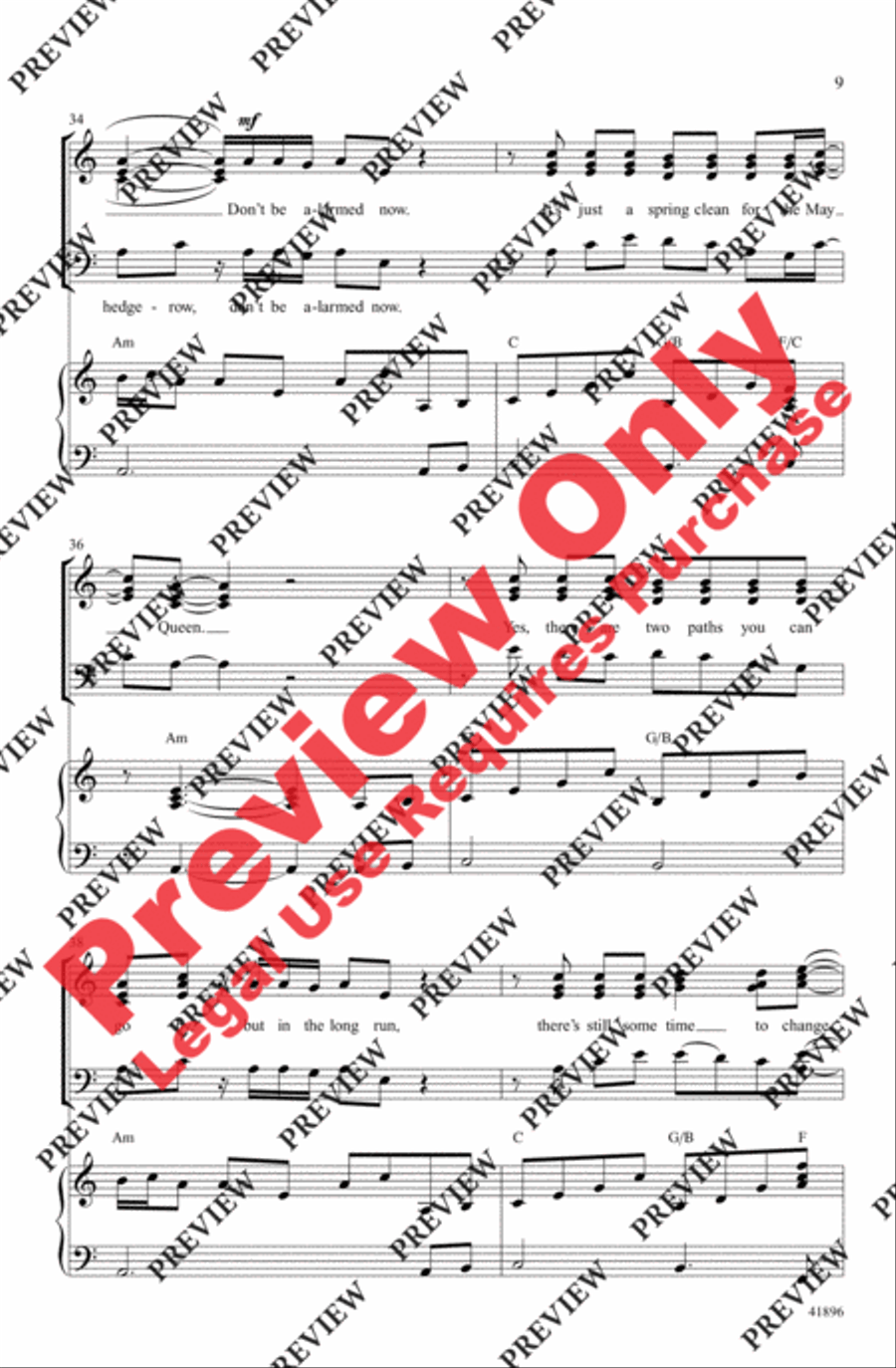 Stairway to Heaven 4-Part scores gallery preview page 8