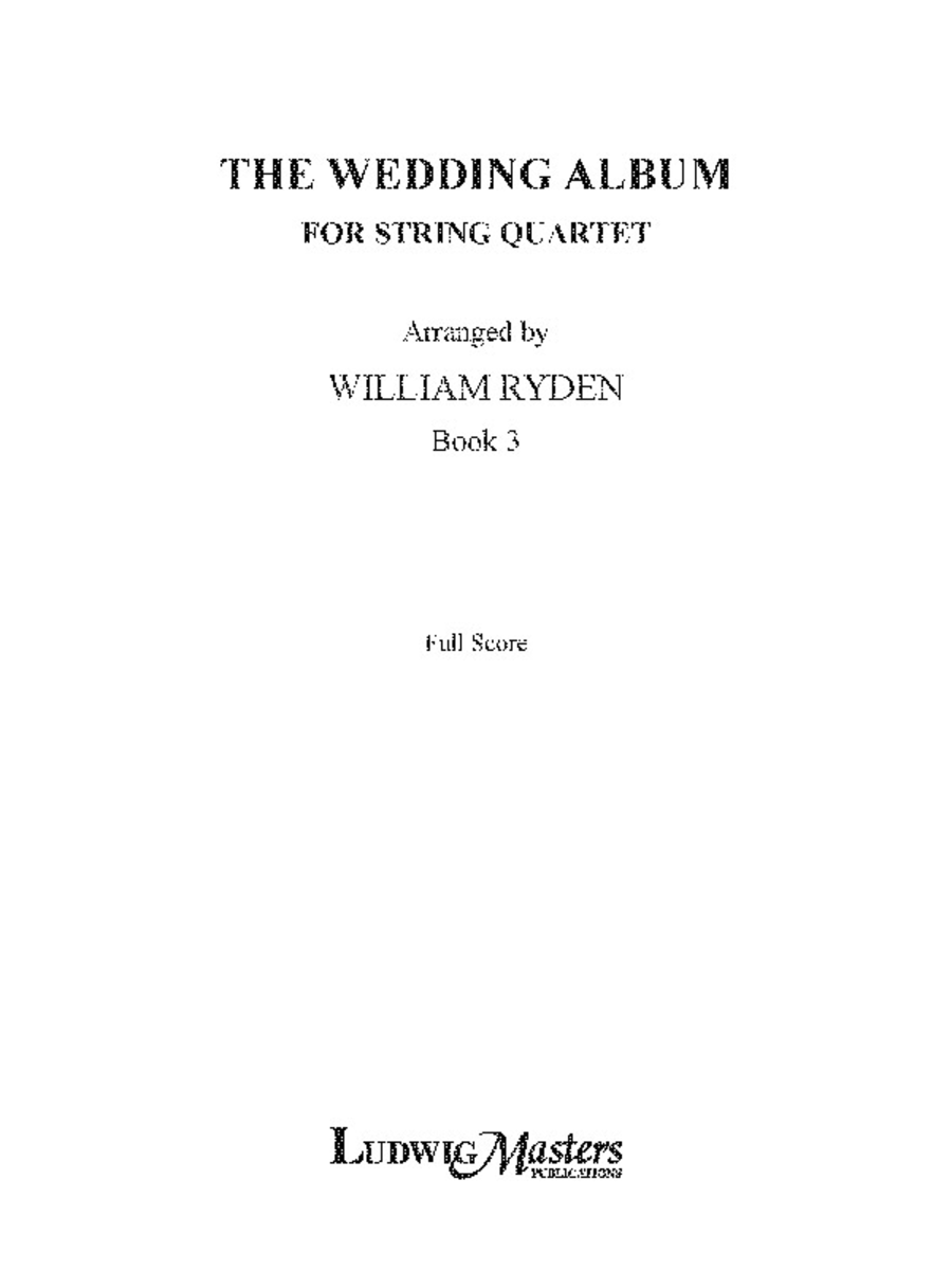 Wedding Album for String Quartet, Book 3