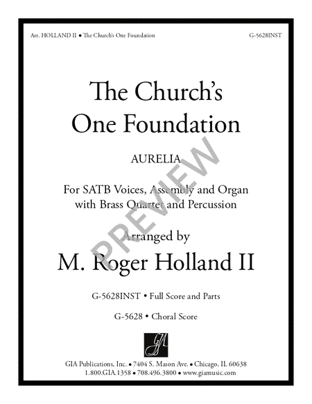 The Church’s One Foundation - Full Score