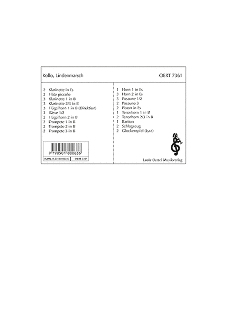 Linden-Marsch Concert Band scores gallery preview page 1