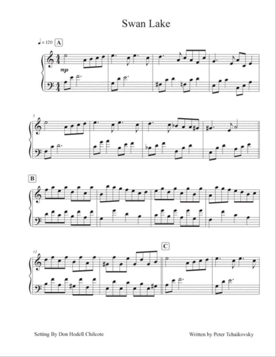 Swan Lake Swan Lake Piano, Vocal, Guitar scores gallery preview page 2
