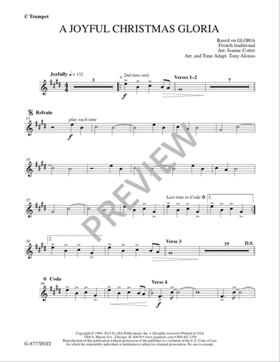 A Joyful Christmas Gloria - Instrument edition Flute scores gallery preview page 4
