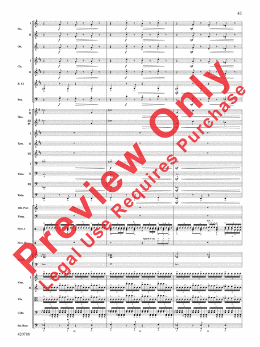 Man of Steel, Selections from Full Orchestra scores gallery preview page 42