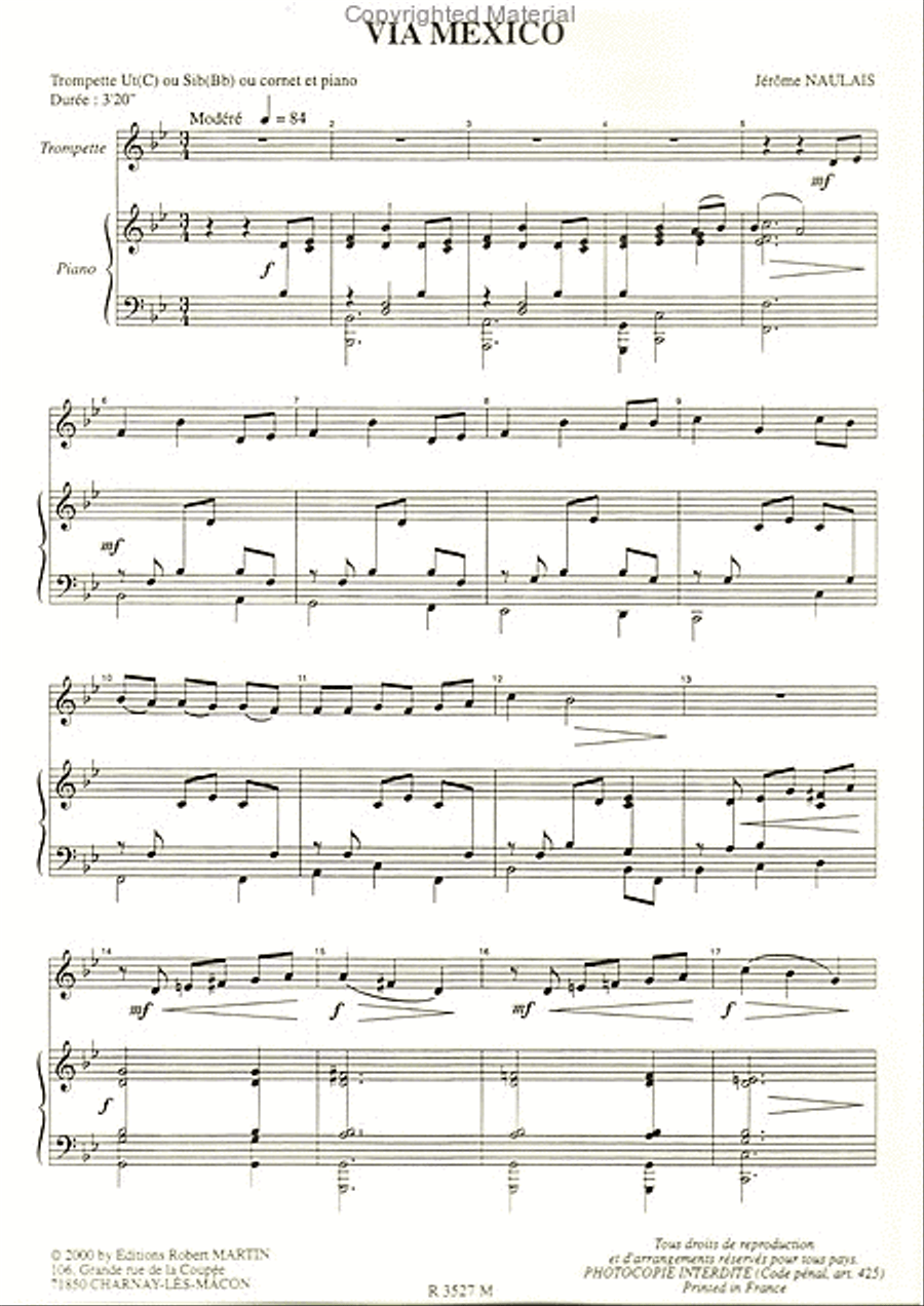 Via mexico Trumpet Solo scores gallery preview page 2