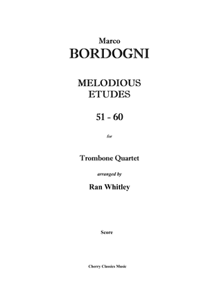 Melodious Etudes 51-60 for Trombone Quartet