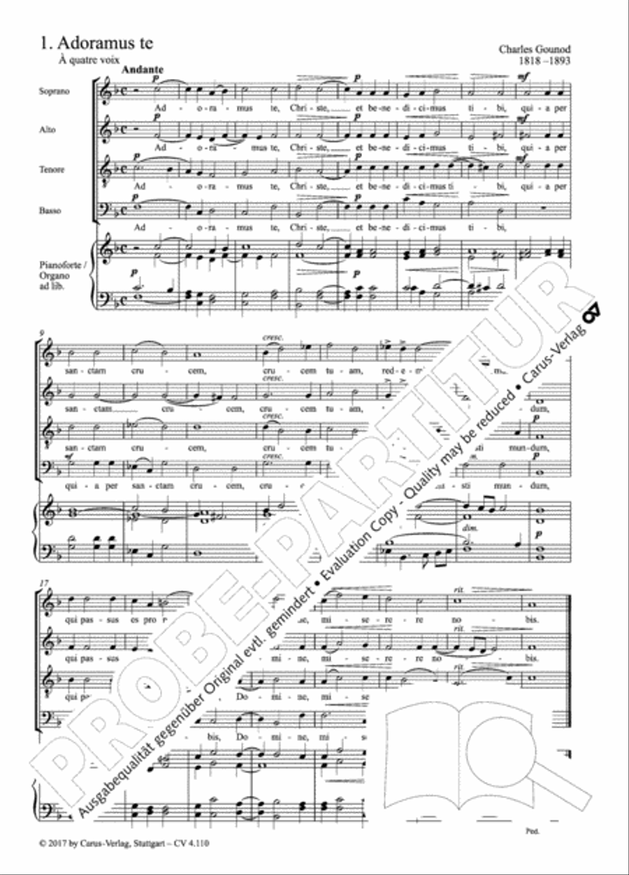20 Latin Motets (Chants sacres latin/ 20 latein. Motetten) 4-Part scores gallery preview page 10