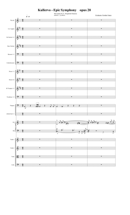 Symphony No 13 in E minor "Kullervo" Opus 20 - 4th Movement (4 of 5) - Score Only