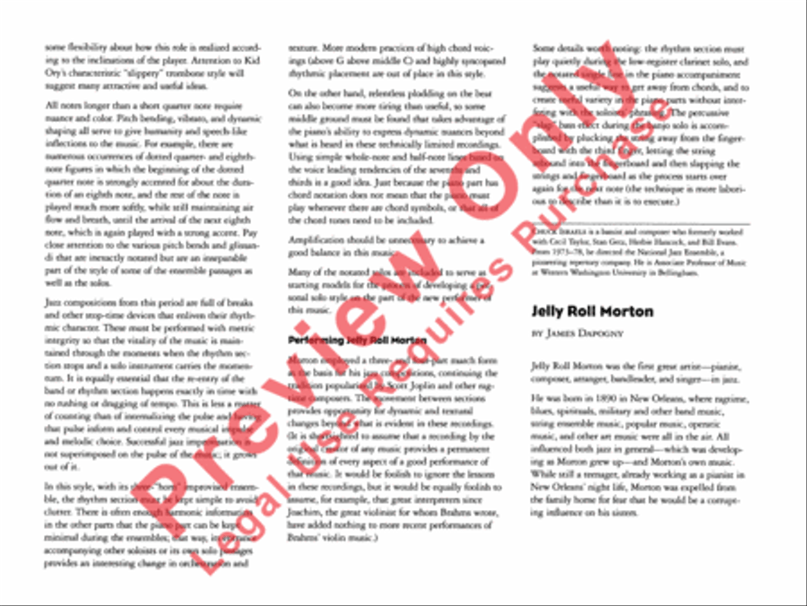 Black Bottom Stomp Jazz Ensemble scores gallery preview page 5