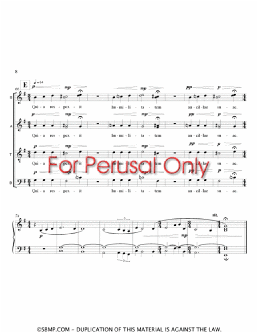 Magnificat 4-Part scores gallery preview page 7