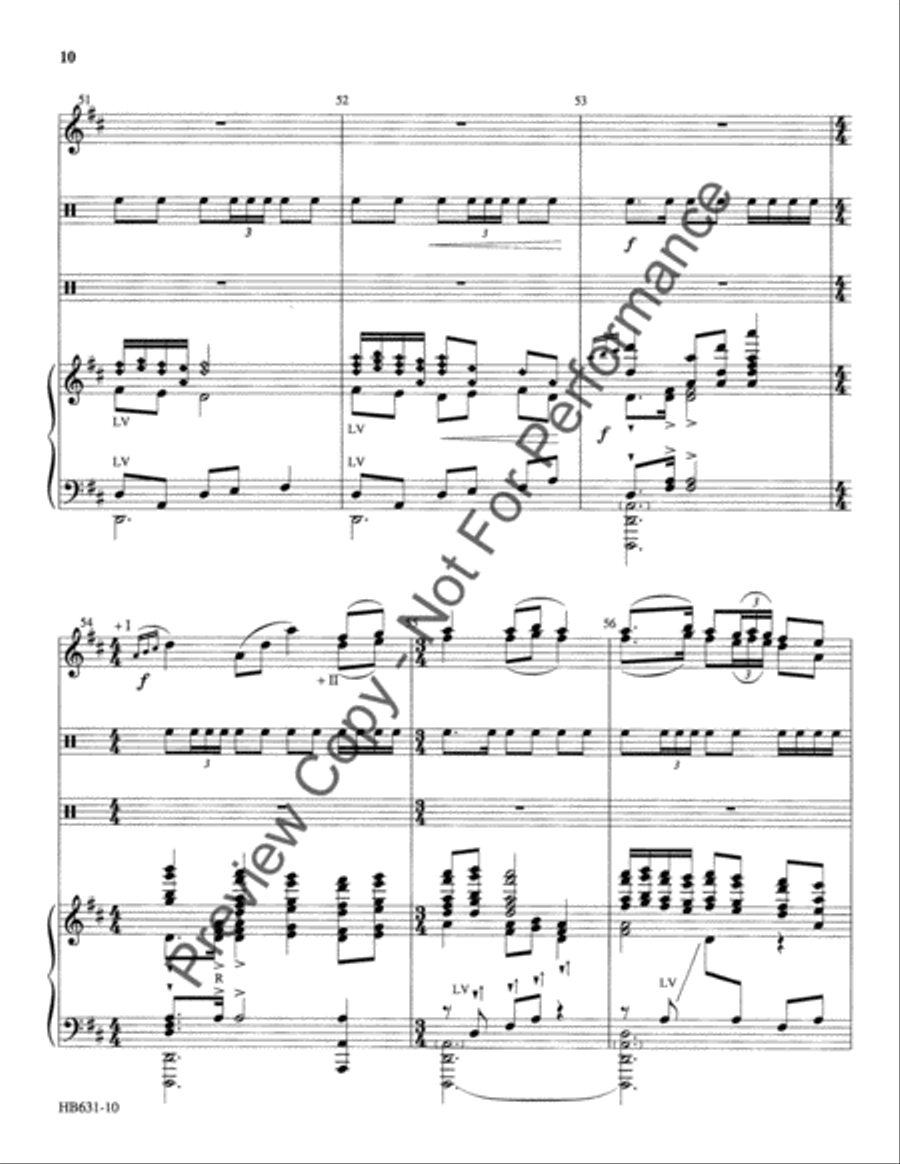 Serenata de Campanas - full score Handbell Choir scores gallery preview page 11