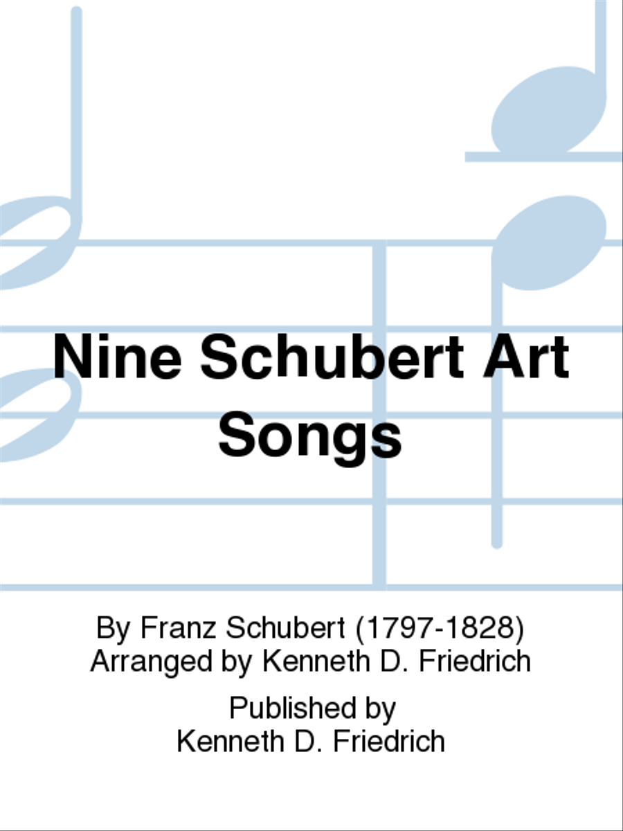 Nine Schubert Art Songs Voice Solo scores gallery preview page 1