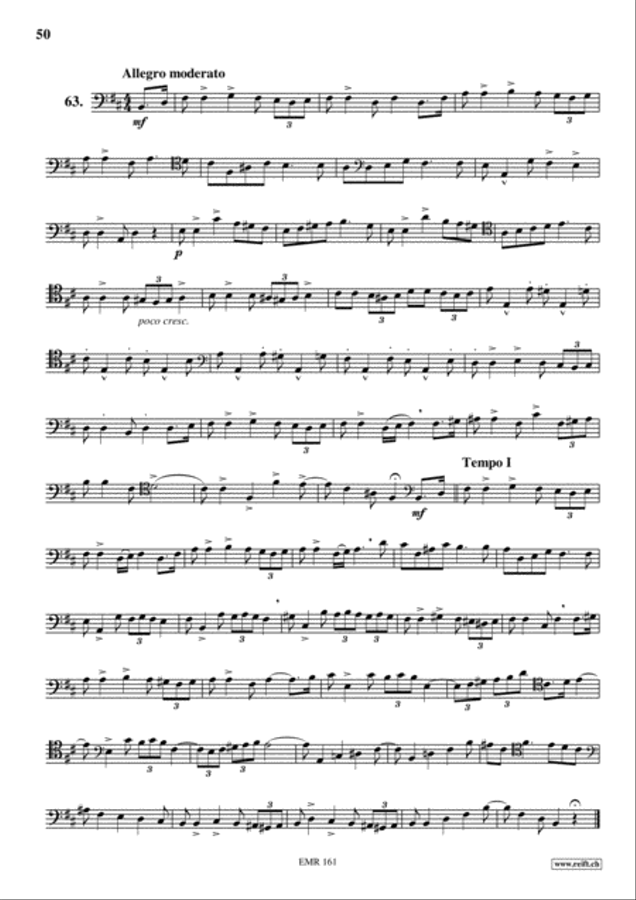 Studies in all Clefs Trombone Solo scores gallery preview page 22