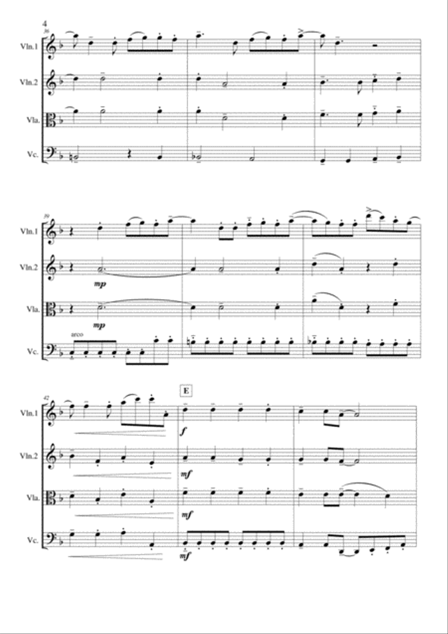 Ain't No Mountain High Enough String Quartet scores gallery preview page 4