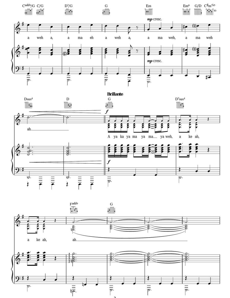 Cantilena: Adiemus, Spirit Of The Mountains Acoustic Guitar scores gallery preview page 3