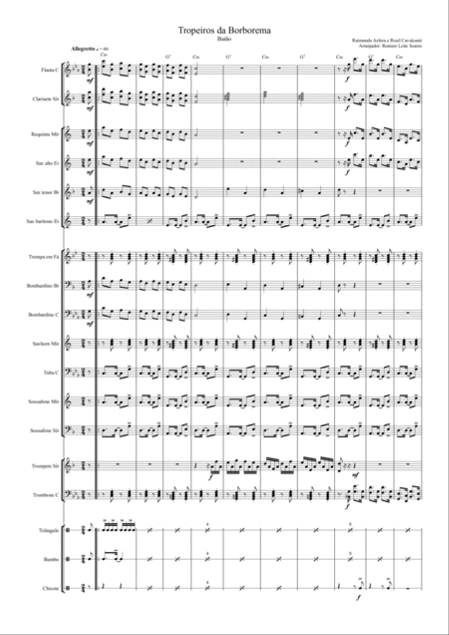 Tropeiros da Borborema Concert Band scores gallery preview page 4