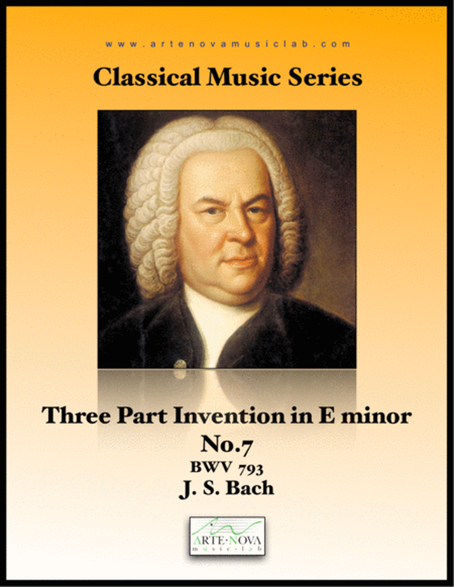 Three Part Invention No. 7 BWV 793 in E minor image number null